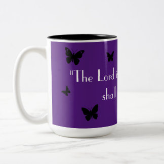 Lila Butterfly Faith Mugg