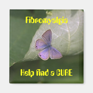 lila Butterfly, Fibromyalgia Help hittar en CURE Magnet