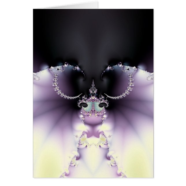 Lila Butterfly Hälsningskort (Framsidan)