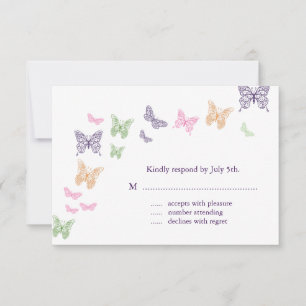 Lila Butterfly Kisses OSA Kort