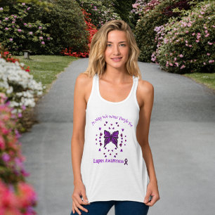 Lila Butterfly Lupus Awareness Lila Ribbon May Linne Med Racerback