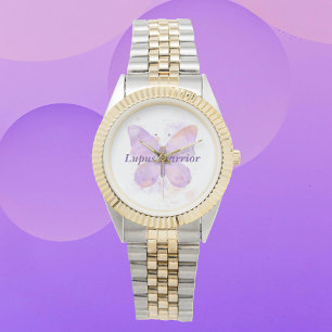 Lila Butterfly Lupus Warrior Armbandsur