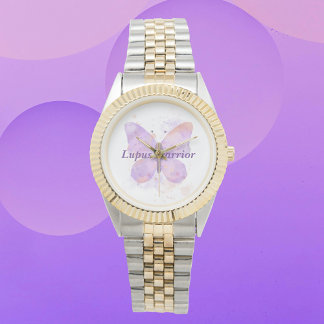 Lila Butterfly Lupus Warrior Armbandsur