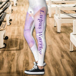 Lila Butterfly Lupus Warrior Leggings<br><div class="desc">Leggings med min ursprungliga illustration av en fjäril,  anpassa med ditt namn eller ditt eget meddelande.</div>