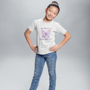 Lila Butterfly Lupus Warrior mamma T Shirt