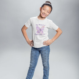 Lila Butterfly Lupus Warrior mamma T Shirt