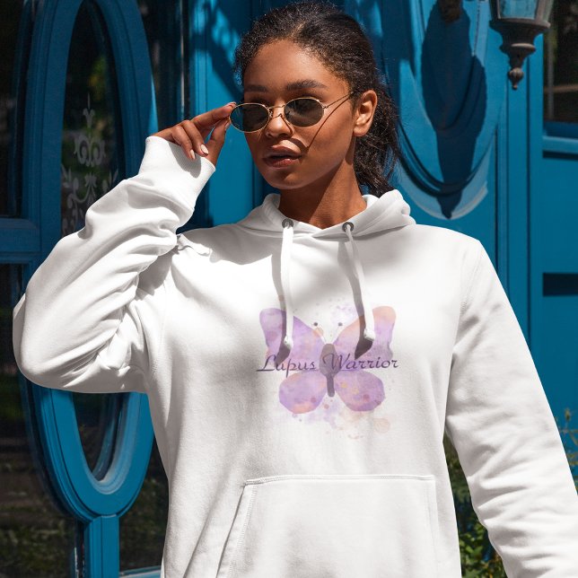 Lila Butterfly Lupus Warrior T Shirt (Skapare uppladdad)