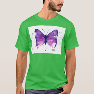 Lila Butterfly-målning 1 T Shirt