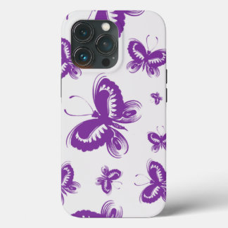 Lila Butterfly Mönster