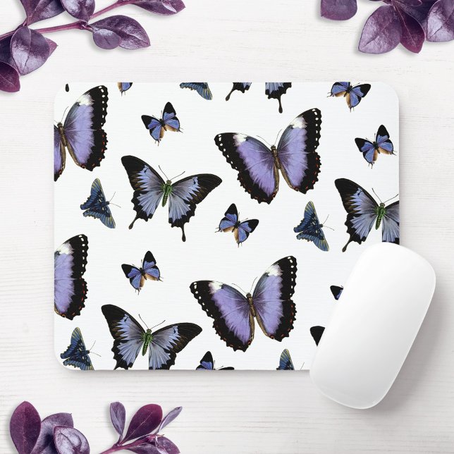 Lila Butterfly Mönster Musmatta (Skapare uppladdad)