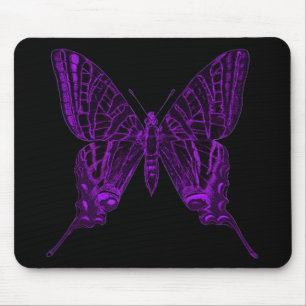 Lila Butterfly Mousepad Musmatta