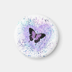 Lila Butterfly och Paint Magnet