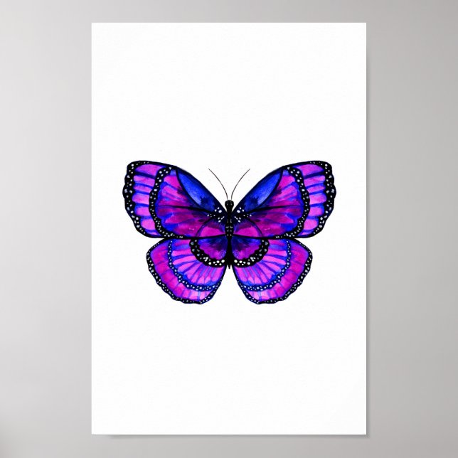 Lila Butterfly Poster (Framsidan)