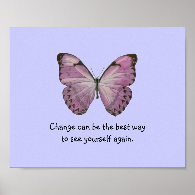 Lila Butterfly Poster (Framsidan)