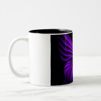 Lila Butterfly Two-Tone Mugg