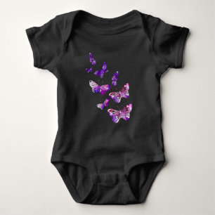 Lila Butterlies T Shirt