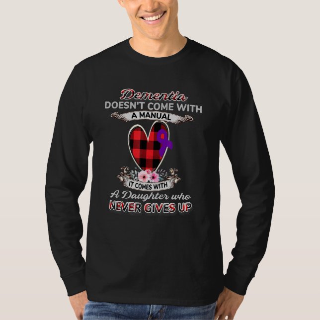 Lila C för demensinformationskarriär T Shirt (Framsida)