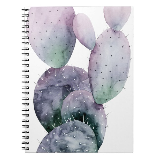 Lila Cactus Anteckningsbok (Framsidan)