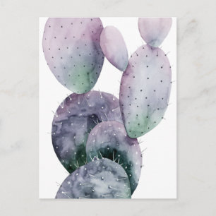 Lila Cactus Vykort