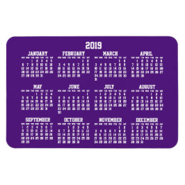 Lila Calendar 2019 Large Flexible Magnets Magnet