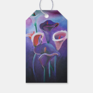 Lila Callas Lilac och Lila Art Presentetikett