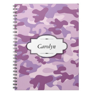 Lila Camo Design Personlig - bärbar dator Anteckningsbok