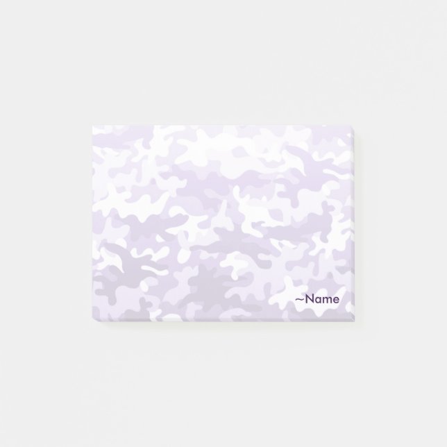 Lila Camo Post-it Block (Framsida)