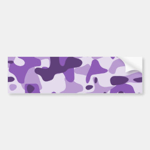 Lila Camouflage Bildekal