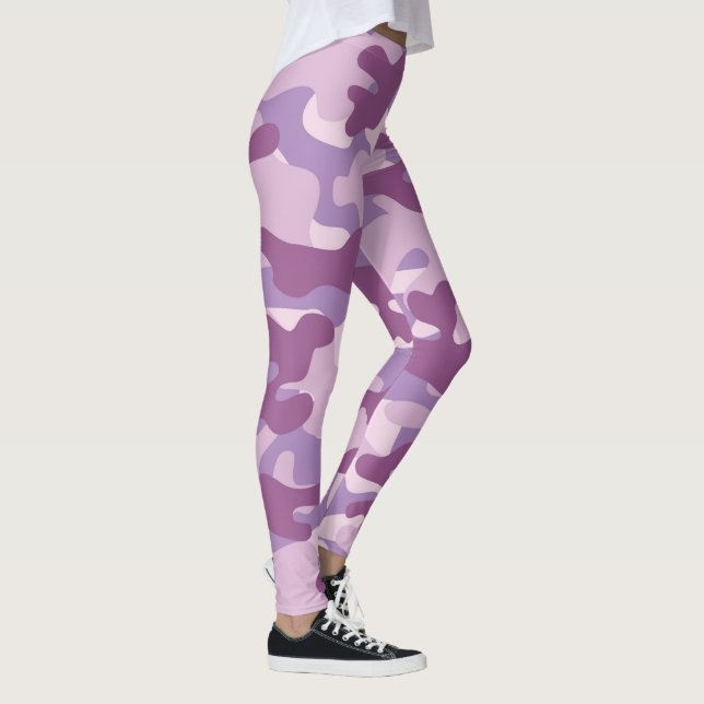 Lila Camouflage Leggings (Höger)