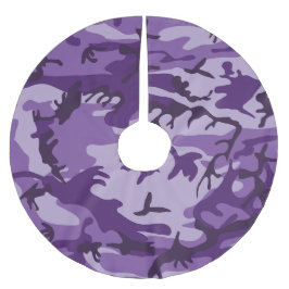 Lila Camouflage, militär, armé Julgransmatta Borstad Polyester