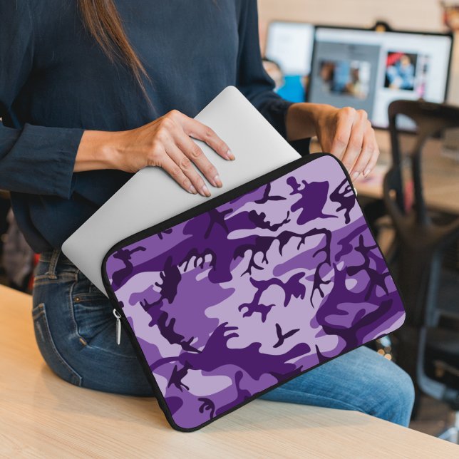 Lila Camouflage, militär, armé Laptop Fodral (Skapare uppladdad)