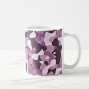 Lila Camouflage Mugg