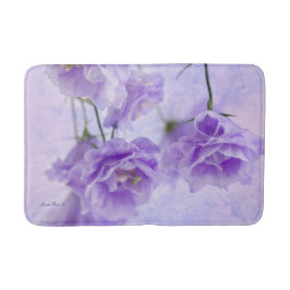 Lila Campanella Flowers Macro Badrumsmatta