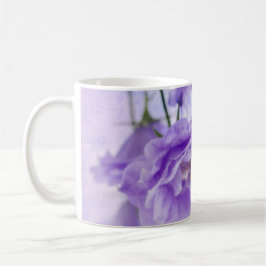 Lila Campanella Flowers Macro Kaffemugg