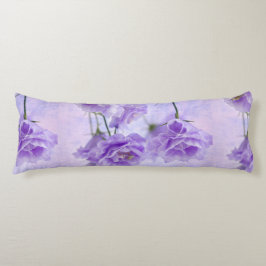 Lila Campanella Flowers Macro Kroppskudde