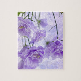 Lila Campanella Flowers Macro Pussel
