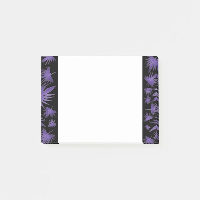 Lila Canary Vine Löv Post-it Block (Framsida)