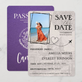 Lila Cancun Passport Spara datum Datumet