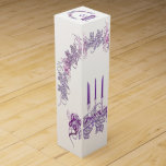 Lila Candles Vinlåda<br><div class="desc">Lavender Candles christmas design.</div>