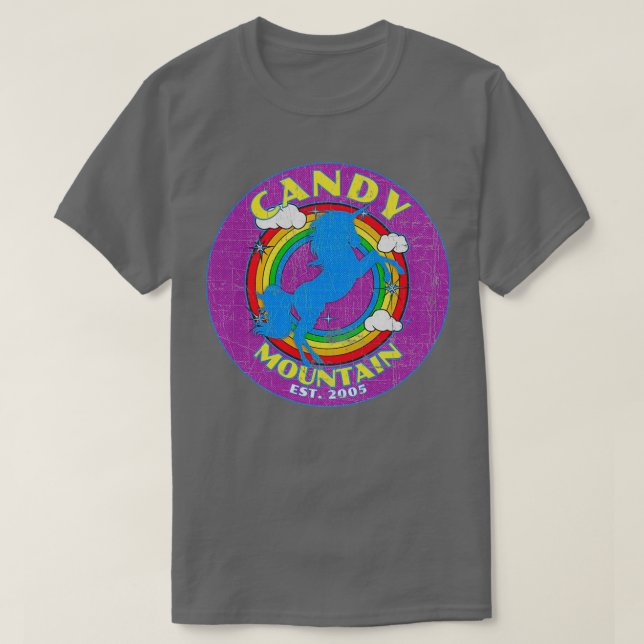 Lila Candy Mountain Est 2005 Unicorn Paradise T Shirt (Design framsida)