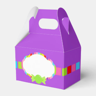 Lila Candyland Inspired Sweet Treat Favor Boxes Presentaskar