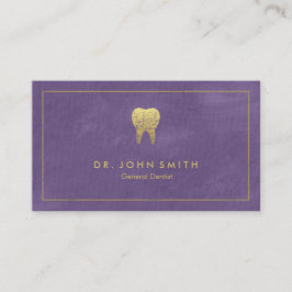 Lila Canvas Golden Ram & Toth - Dentist Tidsbeställning Kort