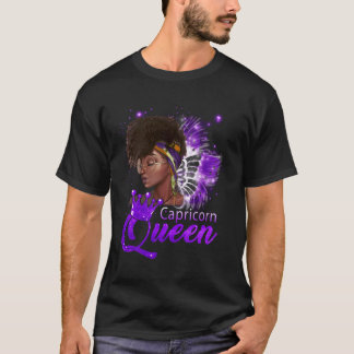 Lila Capricorn Queen African American Dec Jan T Shirt