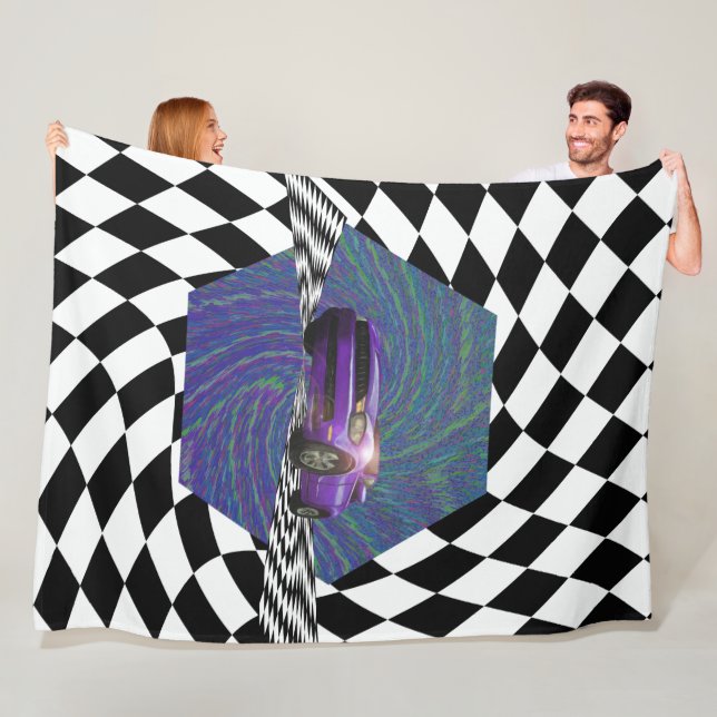 Lila Car Winner's Circle Fleecefilt (På plats)