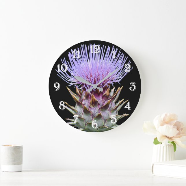 Lila Cardoon Tistel Blomma Stor Klocka (Hem)