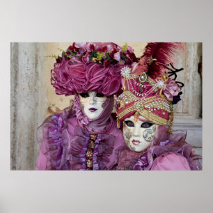 Lila Carnival costume, Venedig Poster