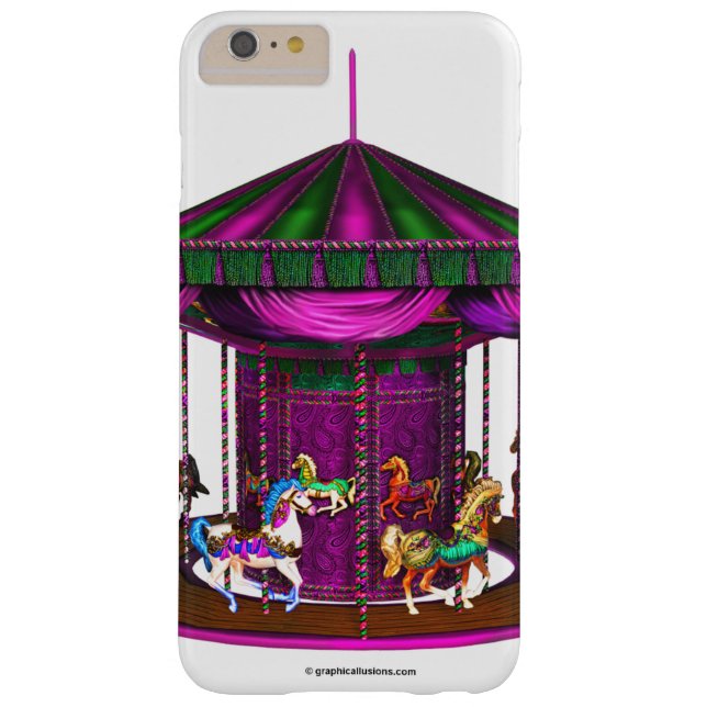 Lila Carousel Case-Mate iPhone Skal (Baksidan)