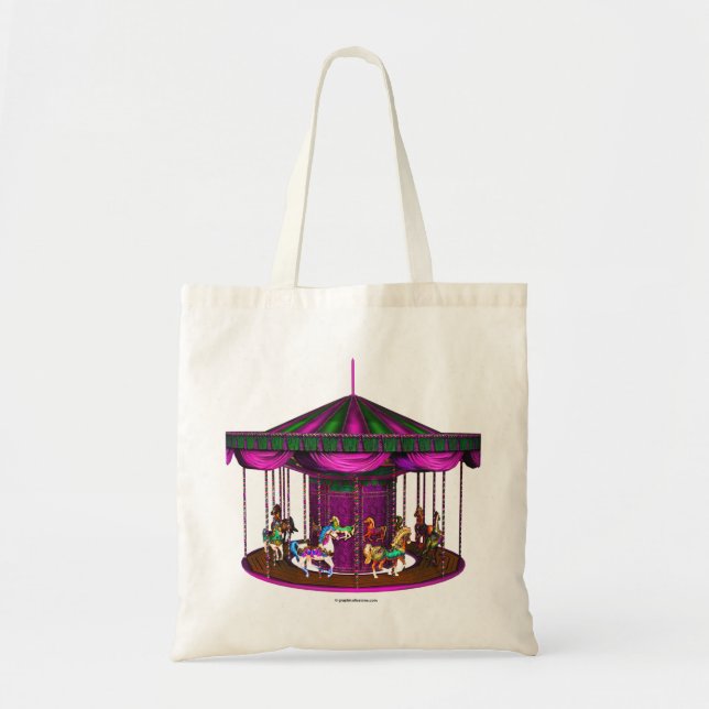 Lila Carousel Tygkasse (Framsidan)