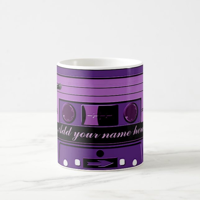Lila Cassette Groove_ Kaffemugg (Center)