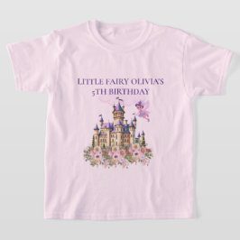 Lila Castle Fairytale Birthday Theme Guest T Shirt